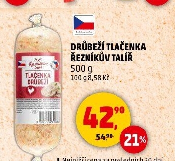 Drůbeží tlačenka Řezníkův talíř