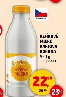 Kefírové mléko Karlova Koruna