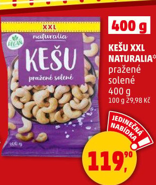 Kešu pražené Naturalia