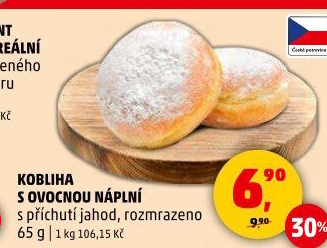 Kobliha s ovocnou náplní