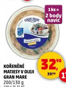 Matjesy kořeněné v oleji Gran Mare