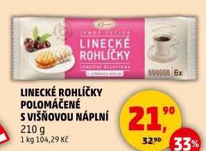 Rohlíčky linecké Klasa Pekárny a cukrárny Klatovy