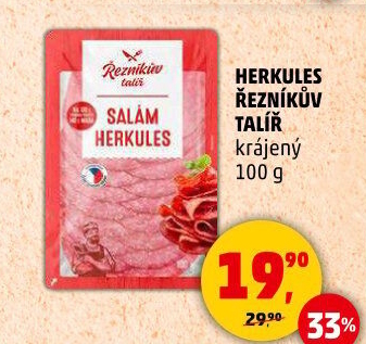 Salám Herkules Řezníkův talíř