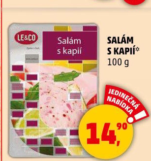 Salám s kapií LE&