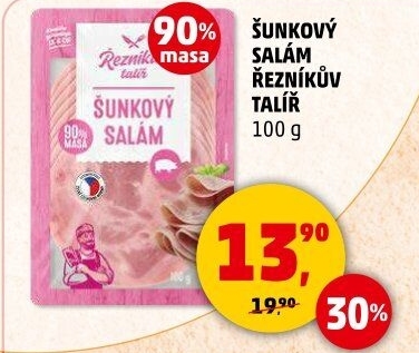 Salám šunkový Řezníkův talíř