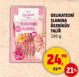 Slanina delikatesní Řezníkův talíř
