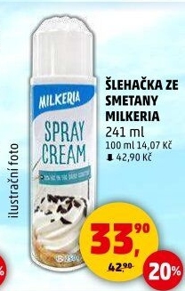 Šlehačka ve spreji Milkeria