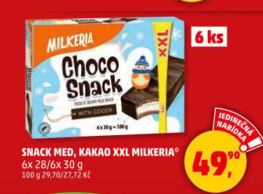 Snack mléčný Milkeria