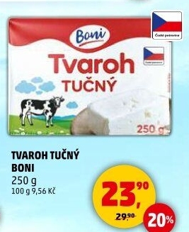 Tvaroh tučný Boni