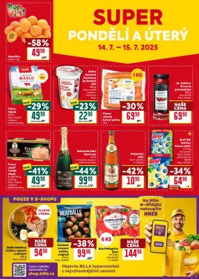 akční leták BILLA 9.7.2025-15.7.2025