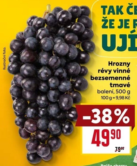 Hrozny tmavé bezsemenné