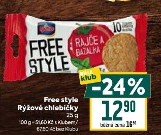 Rýžové chlebíčky Free Style Racio