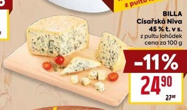 Sýr Niva císařská 45% Billa