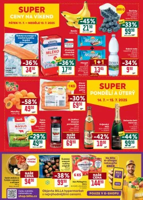 akční leták BILLA 9.7.2025-15.7.2025