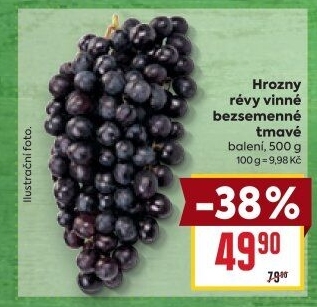 Hrozny tmavé bezsemenné