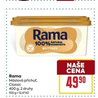 Margarín máslová příchuť Rama