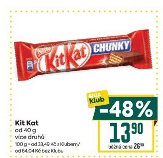 Tyčinka Kit Kat Nestlé
