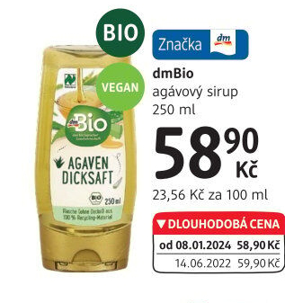 Agávový sirup dm Bio