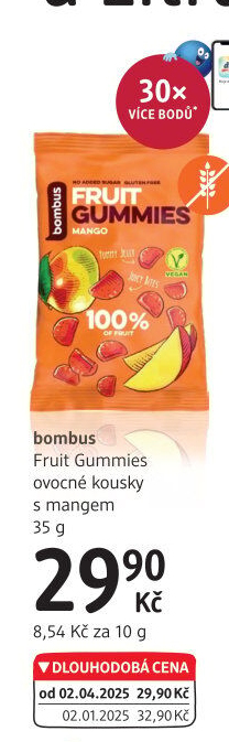 Gumové bonbony Fruit Gummies Bombus