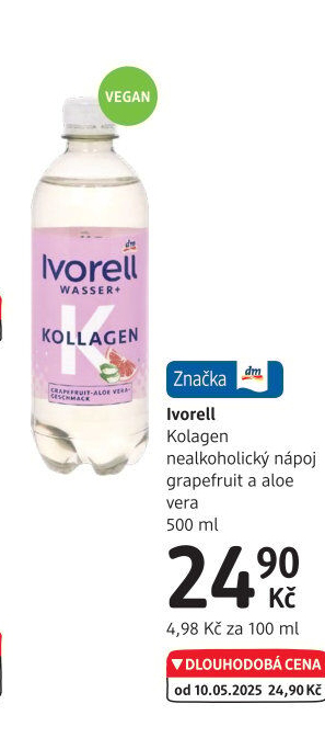 Ochucená voda Kolagen Ivorell
