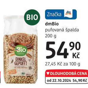 Špalda pufovaná dm Bio