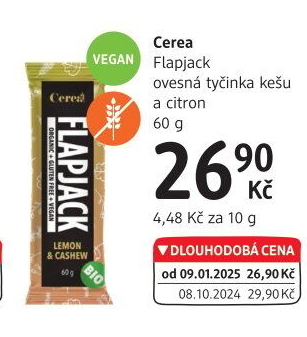 Tyčinka bio Flapjack Cerea