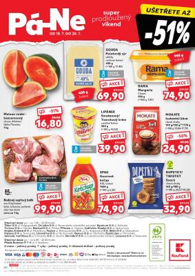 akční leták Kaufland 16.7.2025-22.7.2025