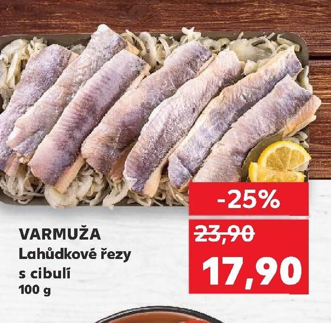 VARMUŽA Lahůdkové řezy s cibuli 100 g