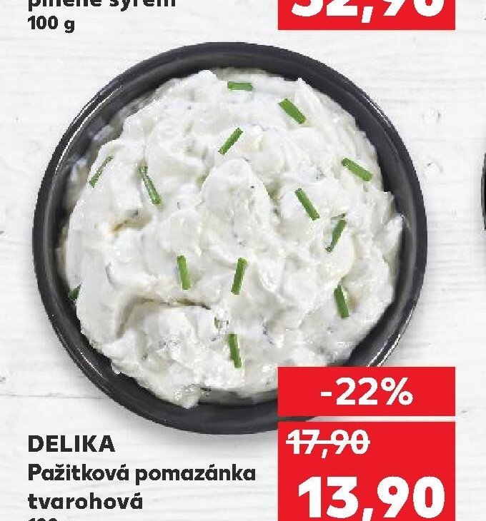 DELIKA Pažitková pomazánka tvarohová 100 g
