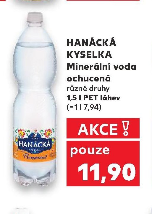 Hanácká Kyselka Minerální voda ochucená