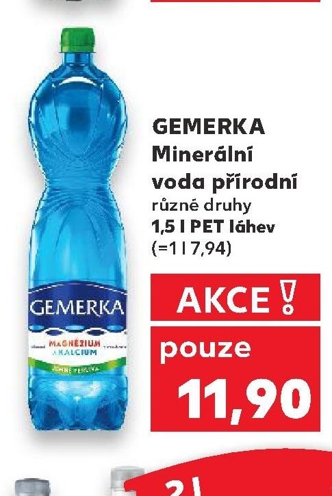 Gemerka Minerální voda přírodní