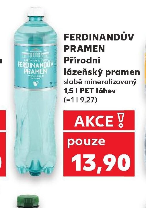 Ferdinandův pramen Přírodní lázeňský pramen