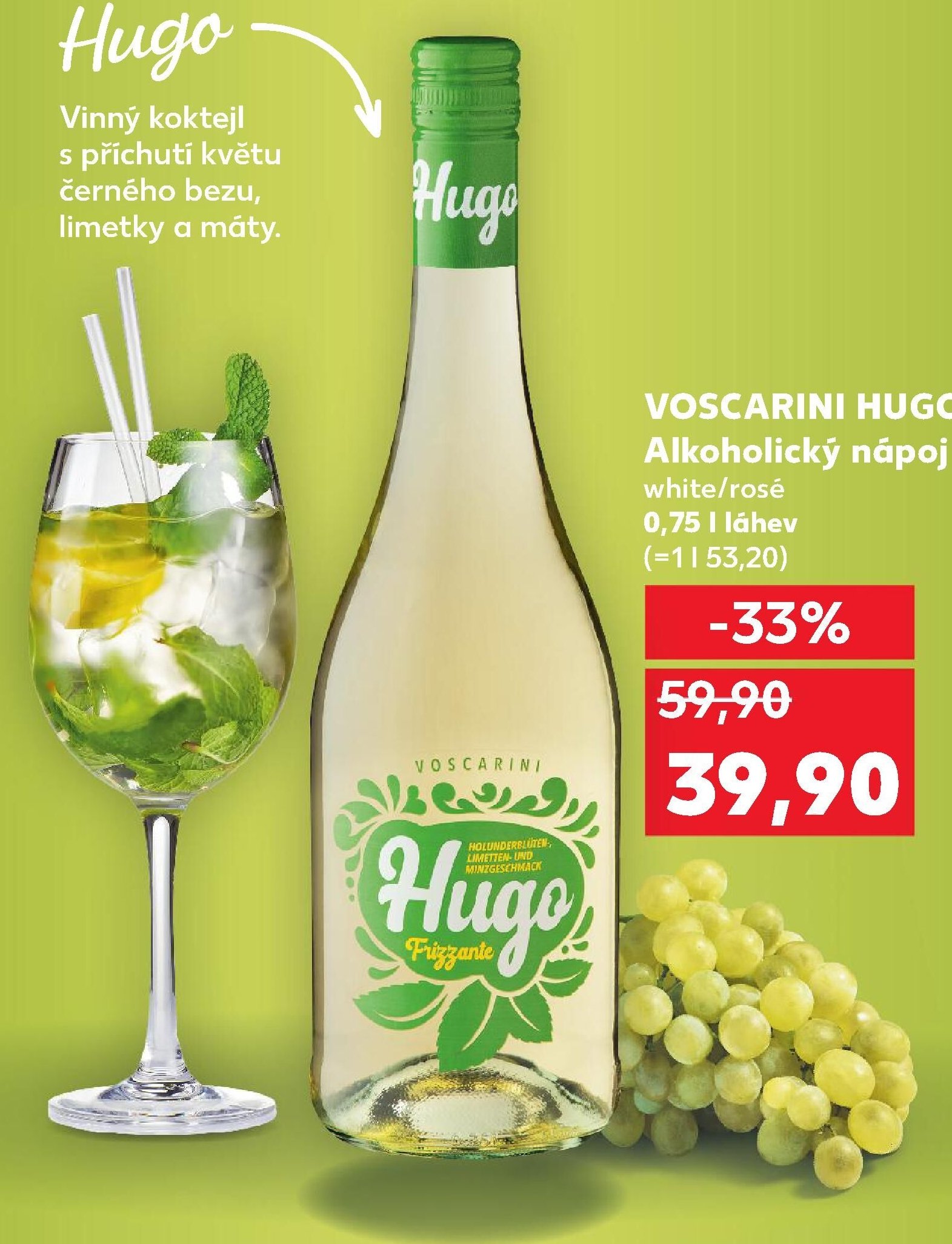 VOSCARINI HUGO Alkoholický nápoj