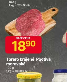 Torero krájené Poctivá moravská
