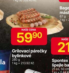 Grilovací párečky bylinkové