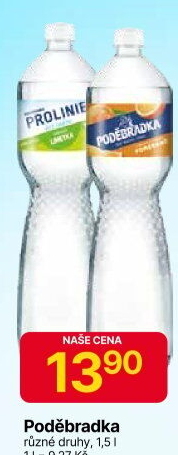 Ochucená voda Poděbradka