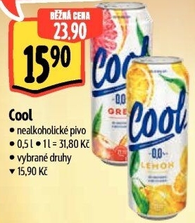 Nealkoholické pivo ochucené Staropramen Cool