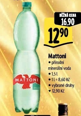 Přírodní voda Mattoni