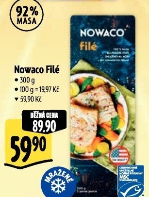 Rybí filé mražené Nowaco