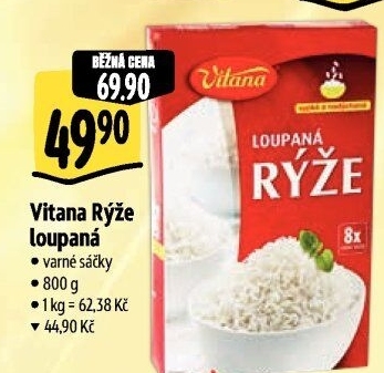 Rýže loupaná dlouhozrnná Vitana