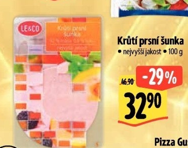 Šunka krůtí prsní nejvyšší jakosti LE&amp