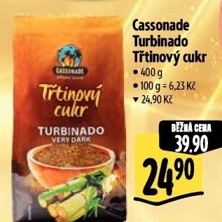 Třtinový cukr Turbinado Cassonade