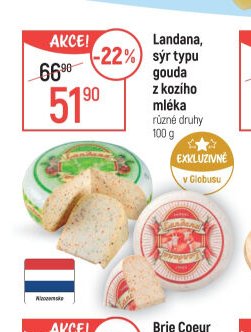 Landana, sýr typu gouda z kozího mléka