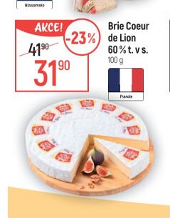 Brie Coeur de Lion 60% t. v s.