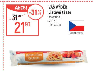 Listové těsto Váš Výběr