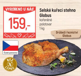 Selské kuřecí stehna kořeněné Globus