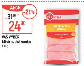 Šunka dušená Mistrovská Váš Výběr