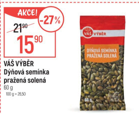 Dýňová semínka pražená Váš Výběr