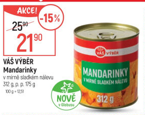 Kompot mandarinky Váš Výběr