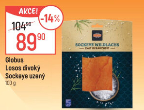 Losos divoký Sockeye uzený Globus